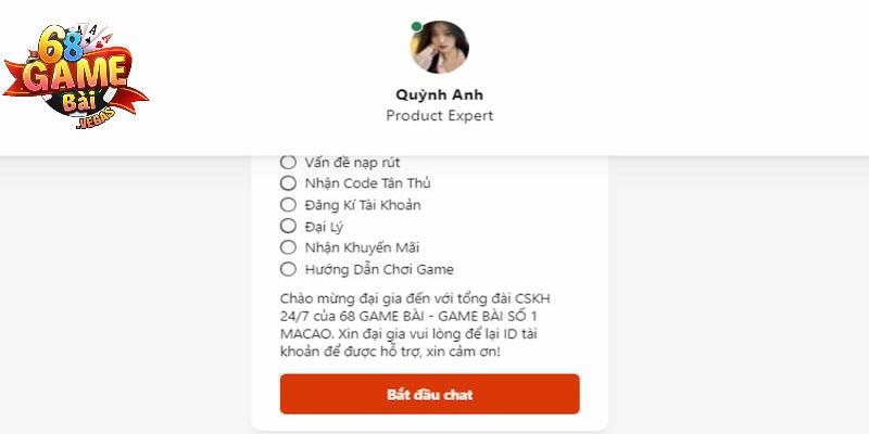 CSKH tại 68 game bài có nhiệt tình giải đáp hay không?