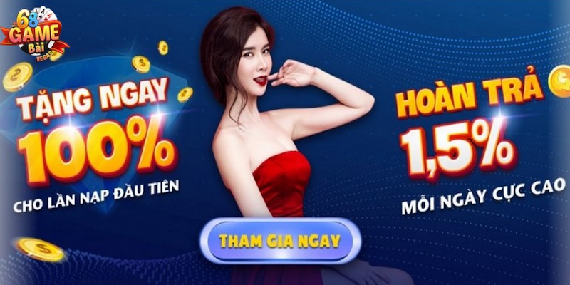 Khuyến mãi 68 game bài diễn ra hàng ngày cho hội viên